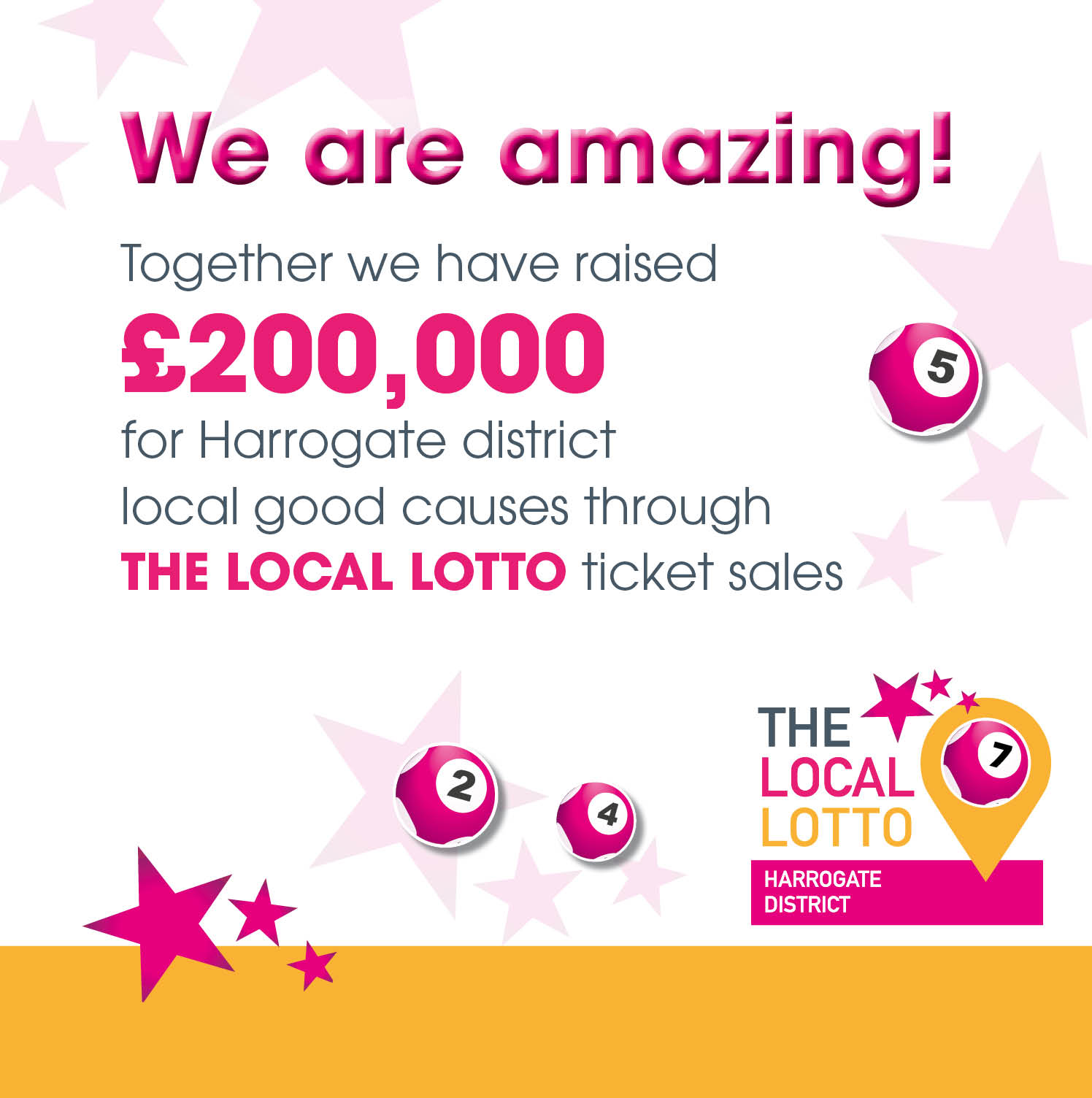 We are amazing £200000