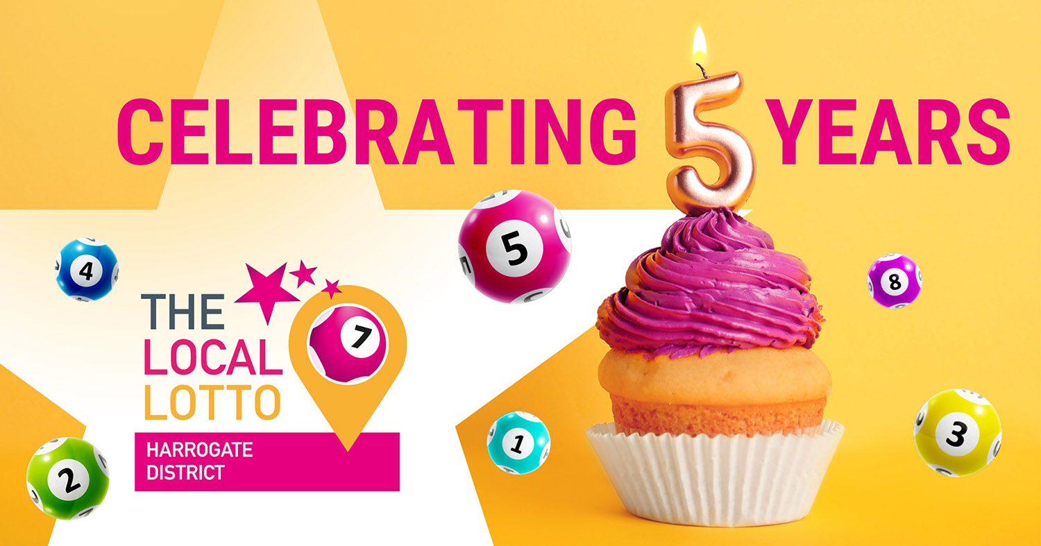 THE LOCAL LOTTO for Harrogate District celebrates it's 5th anniversary